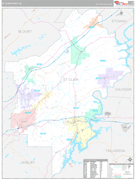 St. Clair County, AL Digital Map Premium Style